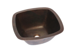 15" x 15" x 6" Square Copper Sink