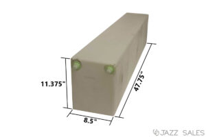 Water Tank 8.5"W x 47.75"L x 11.375"H (18 Gallon) Model #W0080 with Two 1/2” FPT Fittings on Each End