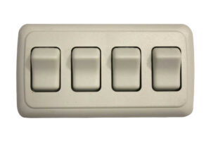 '@Home Series Quad Switch - White