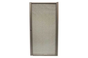 32" x 66" Pivot Shower Door with Obscured Glass - Nickel