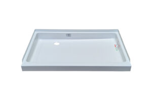 24" x 32" Shower Pan - Left Hand Drain - White