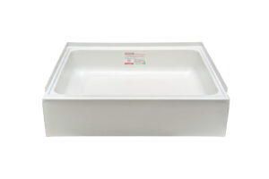 25" x 30" Shower Pan - Right Hand Drain - White