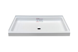 24" x 32" Shower Pan - Center Drain - White