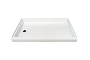 24" x 36" Shower Pan - Left Hand Drain - White