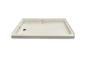 24" x 36" Shower Pan - Left Hand Drain - Parchment