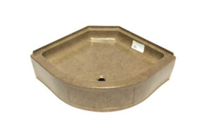 32" Hex Pan with Round Front - Clay