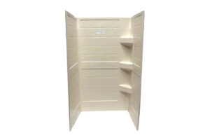 24" x 36" x 67" Shower Surround - Parchment