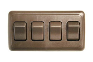 '@Home Series Quad Switch - Brown