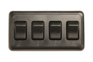 '@Home Series Quad Switch - Black