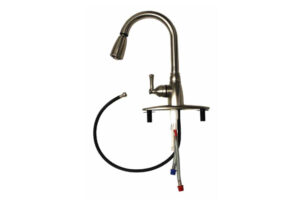 Side Lever Pull Out Kitchen Faucet - Brushed Nickel