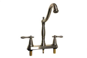 Dual Lever Kitchen Faucet - Brushed Nickel - Oakmont Style