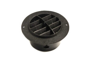4" Round Heater Outlet Vent - Black