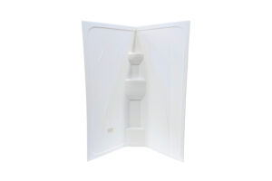 34" x 65.5" Hex Surround - White