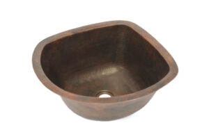 16" x 17" Corner Copper Sink