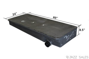 Holding Tank Roto-Molded 24"W x 60"L x 8.5"H (37 Gallon) Right Hand Side Drain