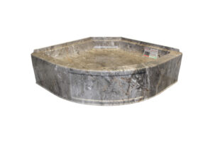 32" Hex Pan with Round Front - Adobe