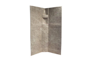 32" x 72" Hex Surround - Tiled - Rocky Mountain