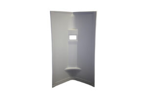 27" x 64" Shower Surround - Slick - White