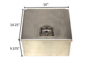 Single Battery Box with Back and Latch