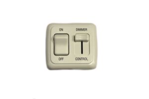 '@Home Series Single Switch with Dimmer - White