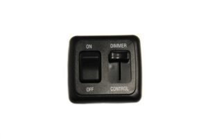 '@Home Series Single Switch with Dimmer - Black