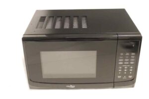 High Pointe 900w Microwave 1-Cubic Ft. with Trim Kit - Black