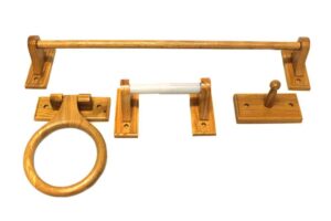 Bath Accessory Kit - Honey Oak Finish - Dalton Style