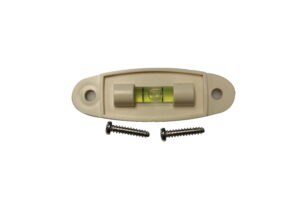 Screw-On Bubble Level - White