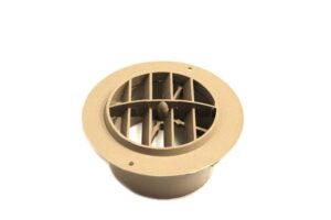 4" Round Heater Outlet Vent - Beige