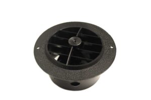 4" AC Vent with Damper - Black