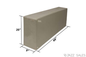 Water Tank 9"W x 49"L x 20"H (35 Gallon) Model #W0124/674 with Custom Fittings