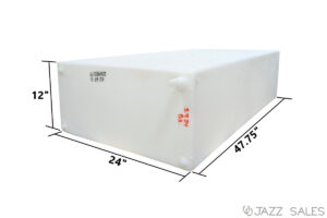 Water Tank 24"W x 47.75"L x 12"H (56 Gallon) Model #W1286 with Right Hand Fill