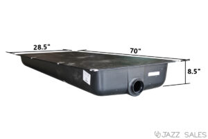 Holding Tank 28.5"W x 70"L x 8.5"H (48 Gallon) Model #HT543 - Center End Drain