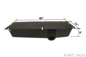 Holding Tank 15"W x 40"L x 9"H (12 Gallon) Model #HT505 with 1.5" Right Hand Side Drain