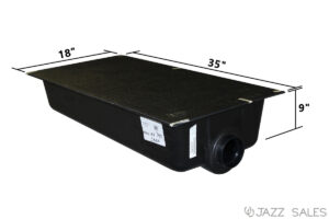 Holding Tank 18"W x 35"L x 9"H (15 Gallon) Model # HT147 - Center End Drain