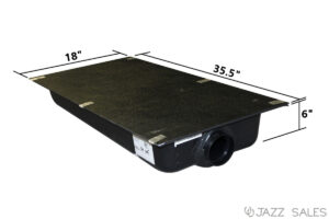 Holding Tank 18" x 35.5" x 6" (9 Gallon) Model #HT105 - Center End Drain