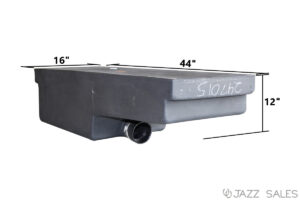 Holding Tank Roto-Molded 16"W x 44"L x 12"H (25 Gallon) Model #H538 - Recessed End Drain