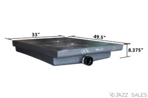 Holding Tank Roto-Molded 33"W x 49.5"L x 8.375"H (45.5 Gallon) Model #H1026 - Recessed End Drain