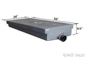 Holding Tank Roto-Molded 24"W x 56"L x 8.5"H (35 Gallon) Model #H895 - Center End Drain