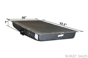 Holding Tank 30"W x 55.5"L x 7"H (33 Gallon) Model #HT241B - Center Side Drain