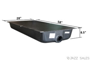 Holding Tank 28"W x 58"L x 8.5"H (43 Gallon) Model #HT176BH - Center End Drain