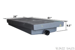 Holding Tank Roto-Molded 26"W x 61"L x 9.5"H (45 Gallon) Model #H996 - Recessed End Drain