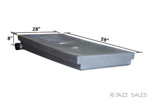 Holding Tank Roto-Molded 28"W x 59"L x 8"H (40 Gallon) Model #H865 - Left Hand Side Drain