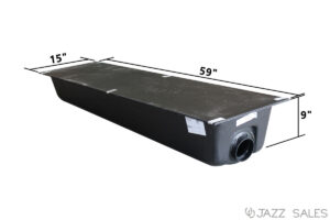 Holding Tank 15"W x 59"L x 9"H (20 Gallon) Model # HT189B - Center End Drain